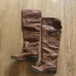 Lucky Brand over-the-knew boots.